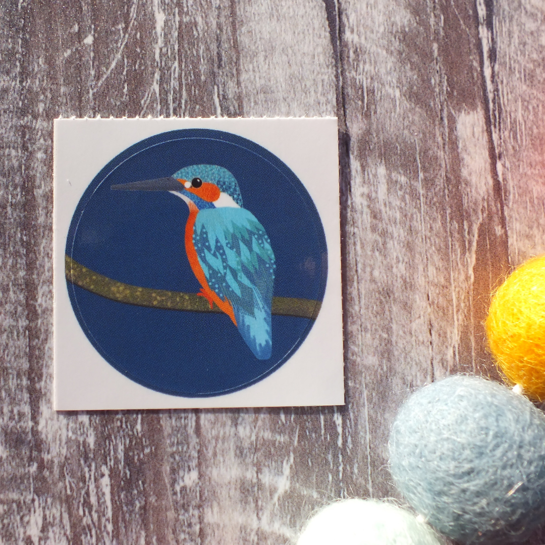 Kingfisher 38mm Vinyl Sticker