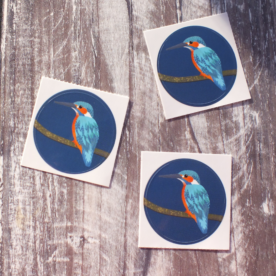 Kingfisher 38mm Vinyl Sticker
