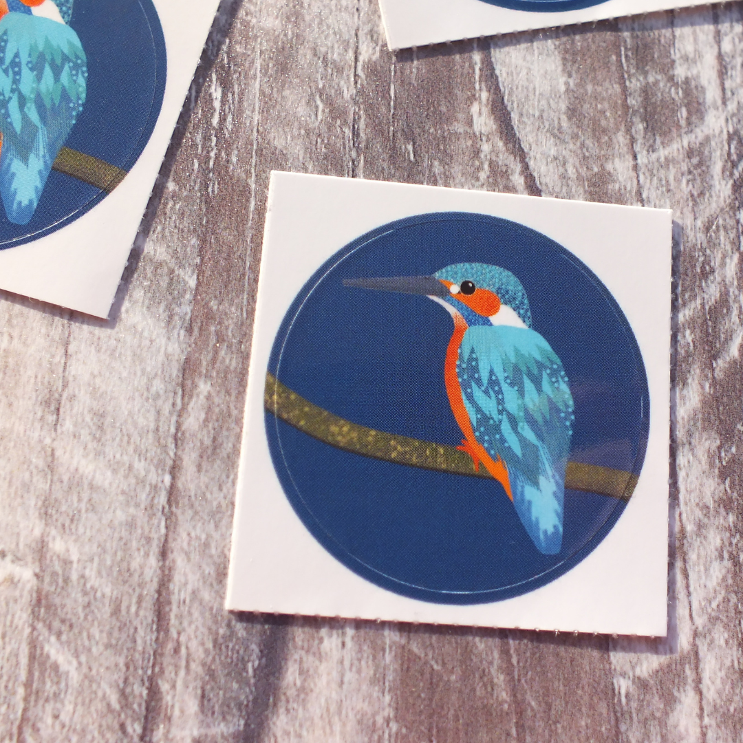 Kingfisher 38mm Vinyl Sticker