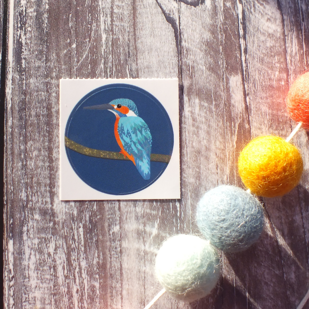 Kingfisher 38mm Vinyl Sticker