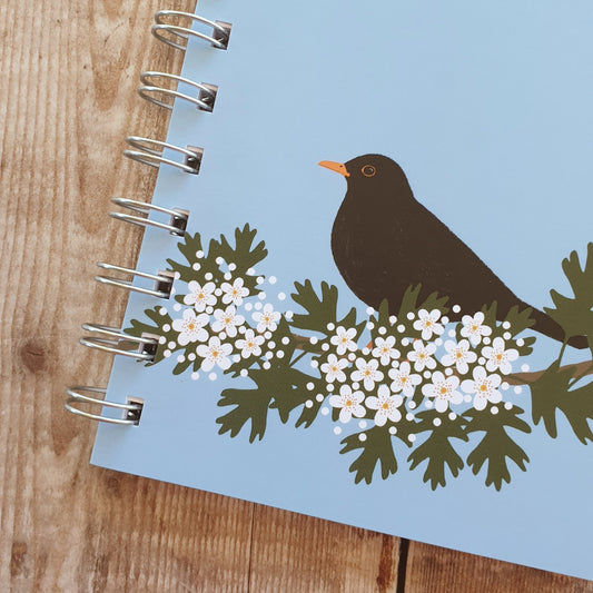 Blackbird and Blossom Notebook