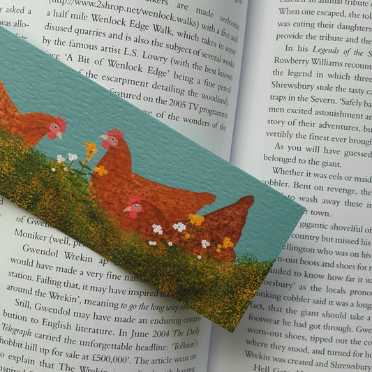 Three Hens Bookmark