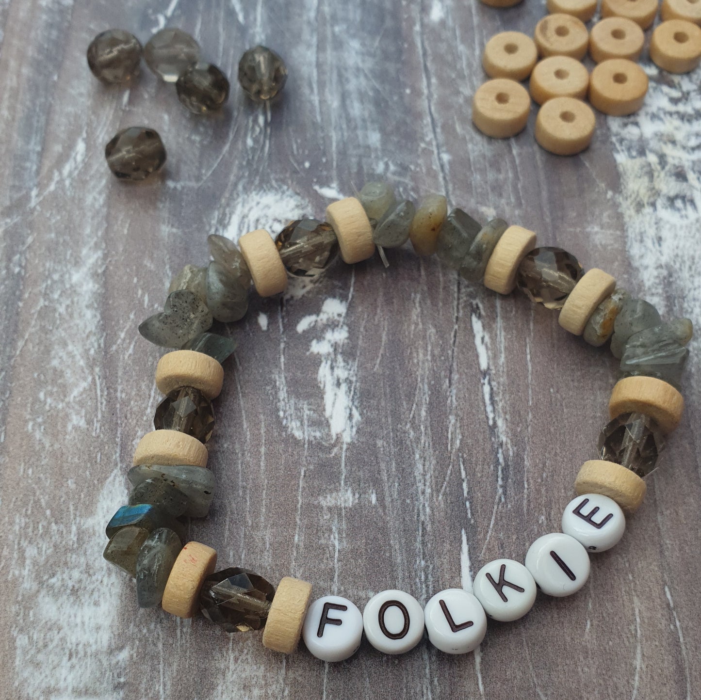 Folkie Labradorite Friendship Bracelet Kit