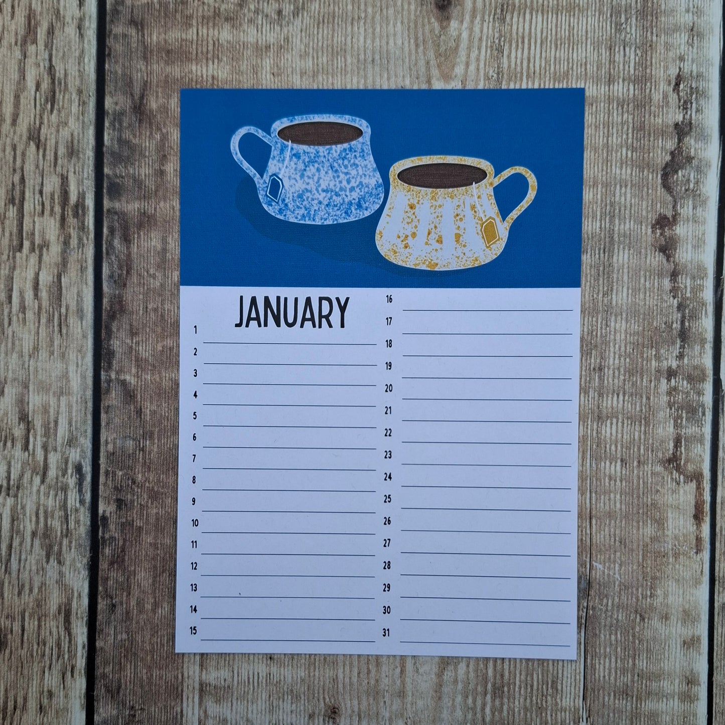 Birthday Calendar Sheets (new for 2025)