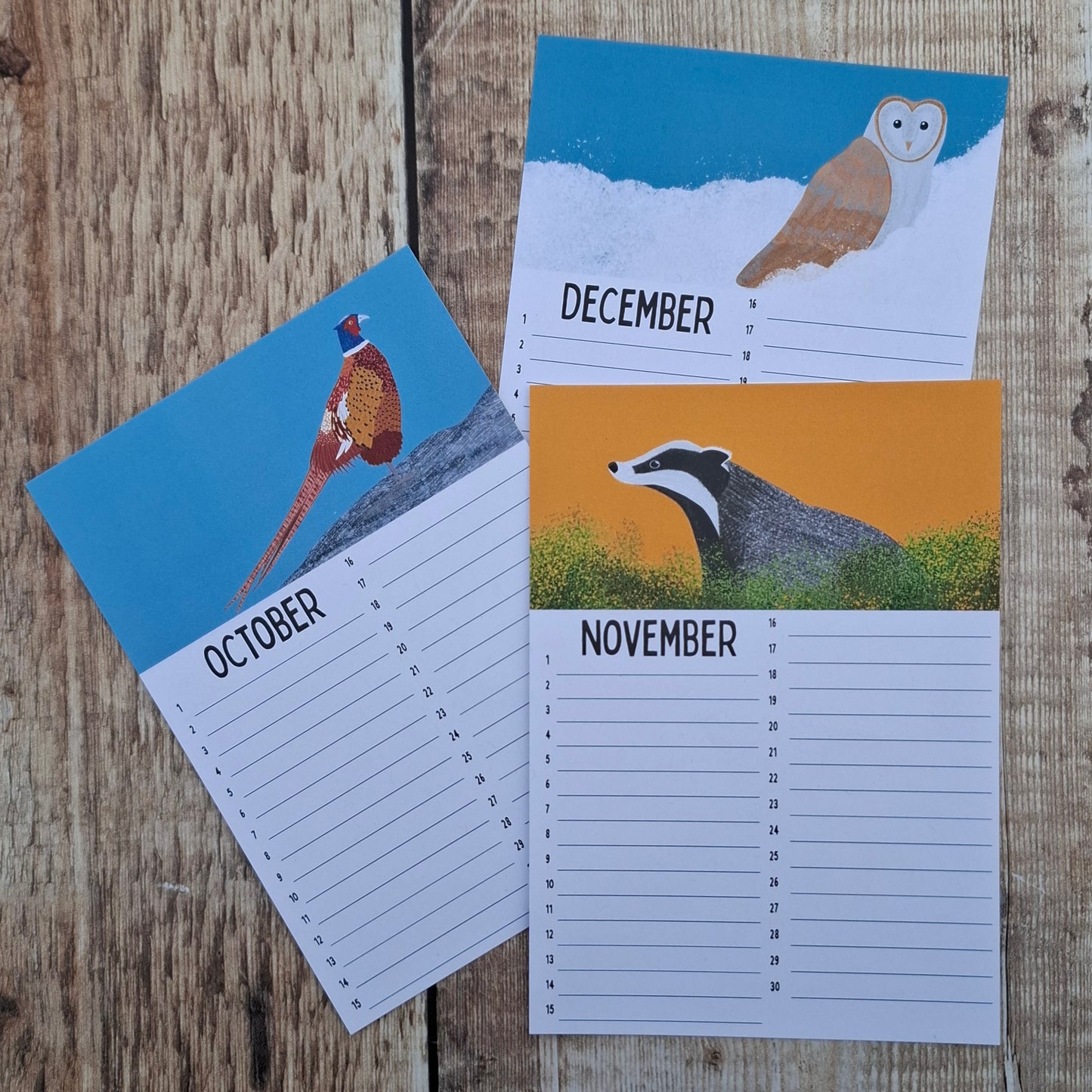 Birthday Calendar Sheets (new for 2025)