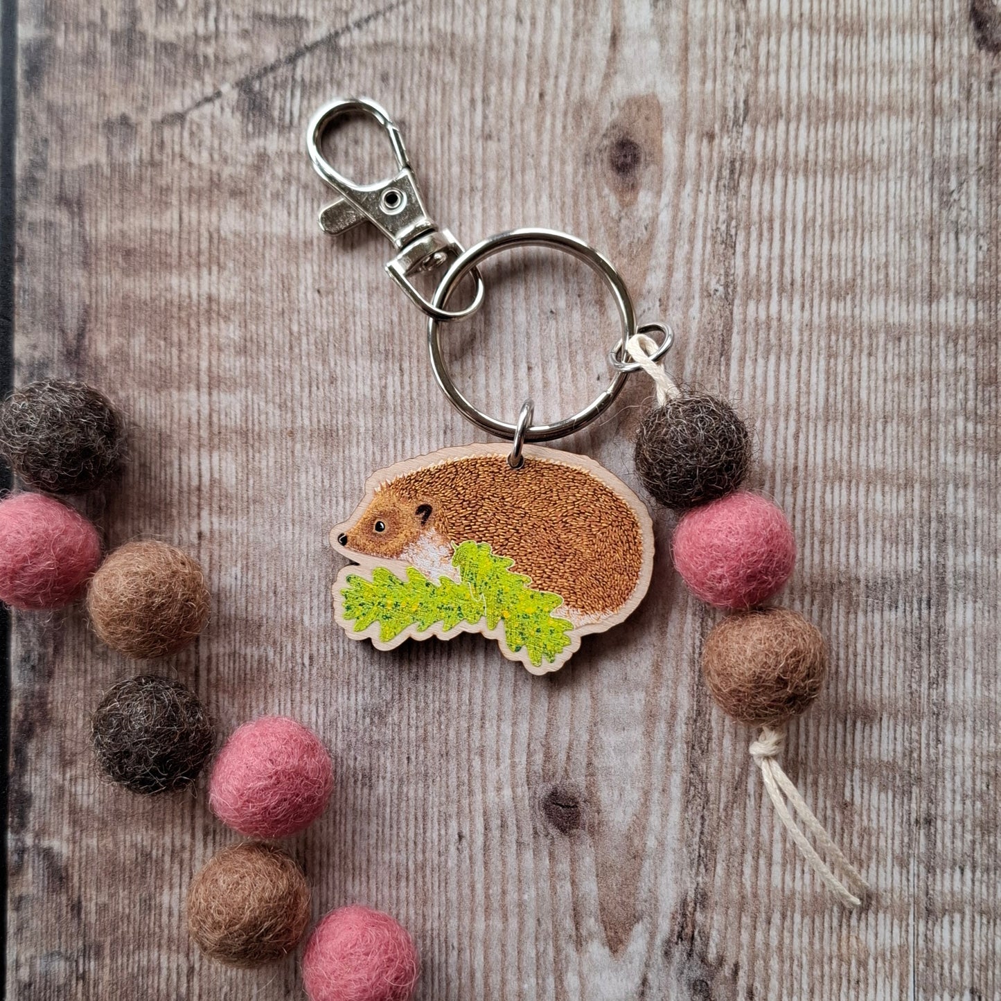 Hedgehog Bag Charm Keyring