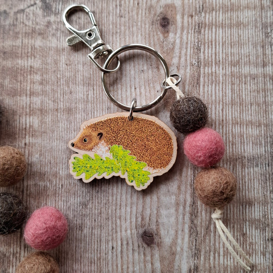 Hedgehog Bag Charm Keyring