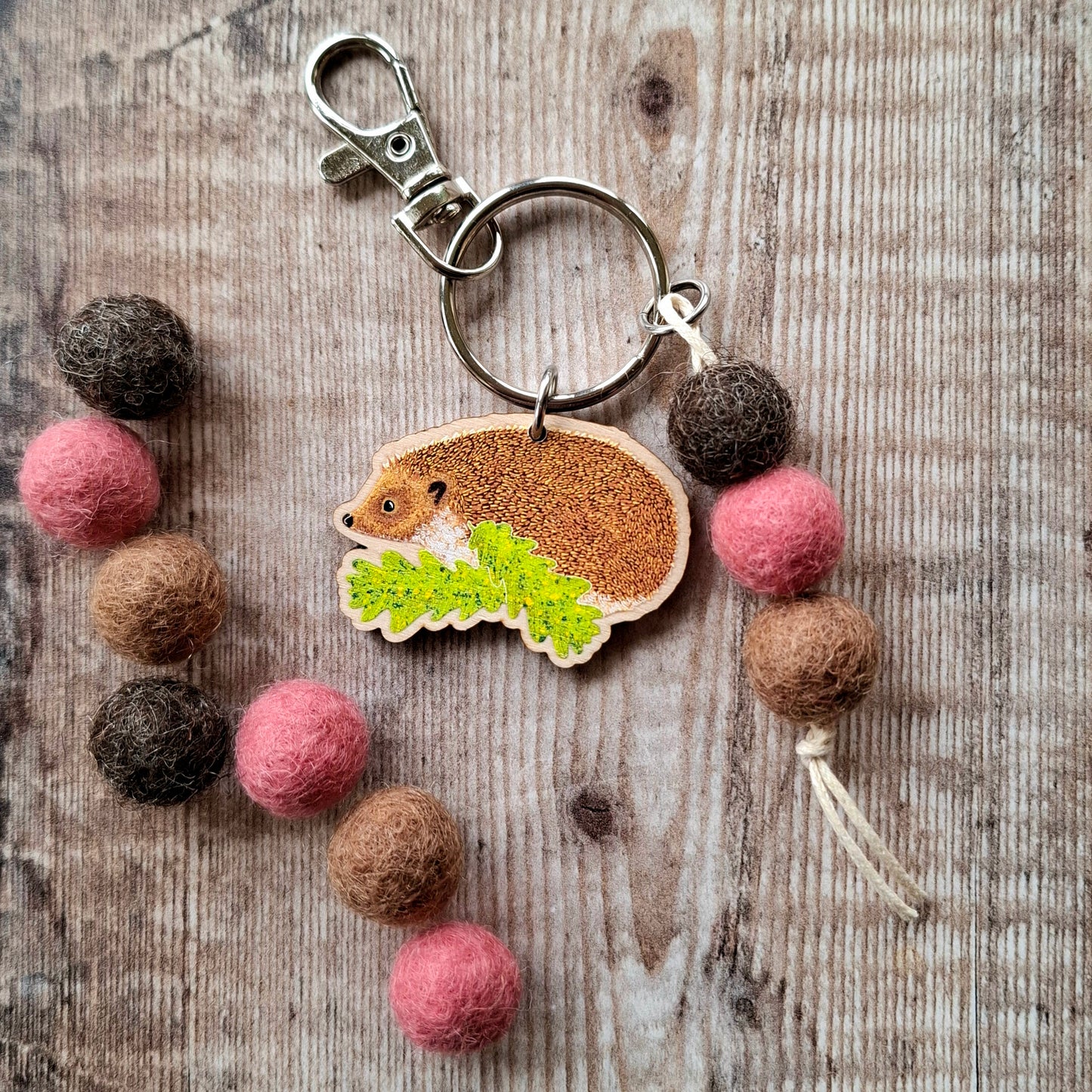 Hedgehog Bag Charm Keyring