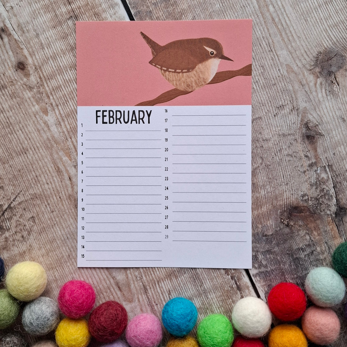 Birthday Calendar Sheets (new for 2025)