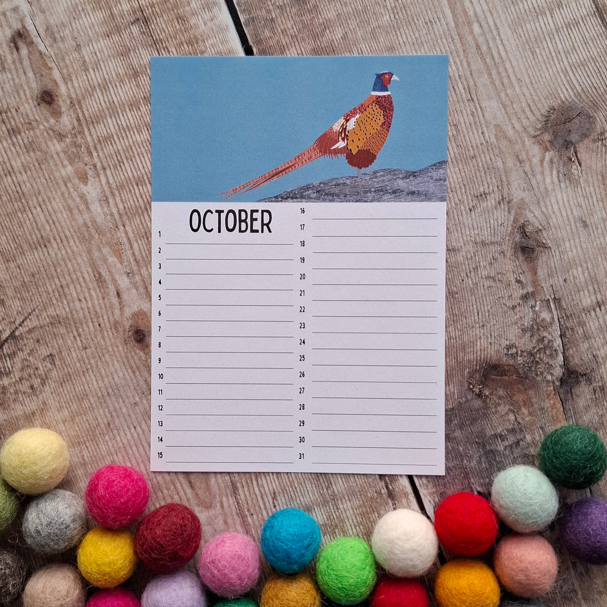 Birthday Calendar Sheets (new for 2025)