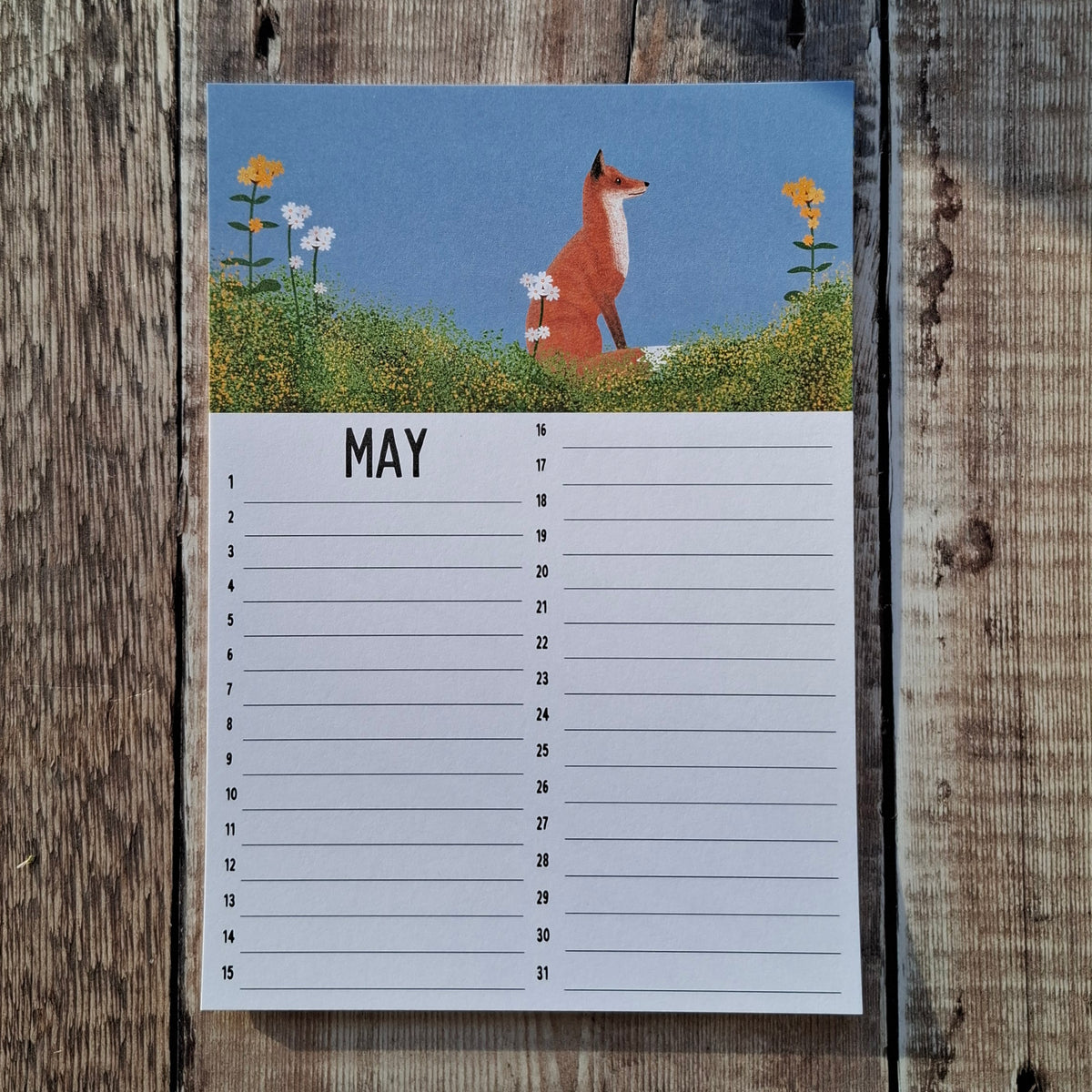 Calendar Sheets (new for 2026)