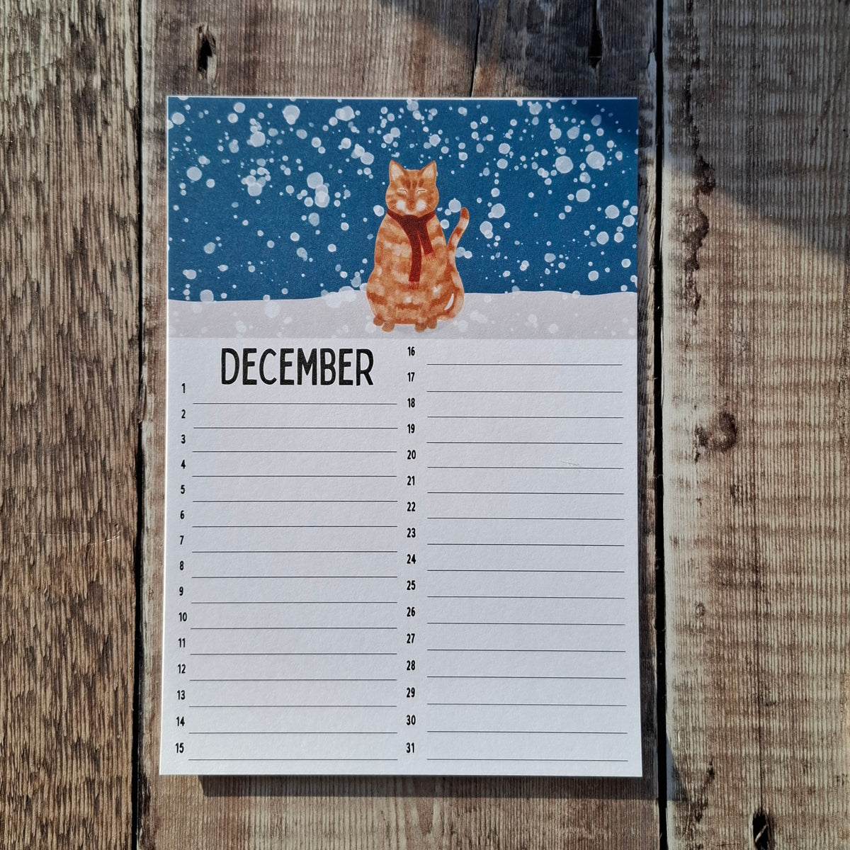 Calendar Sheets (new for 2026)