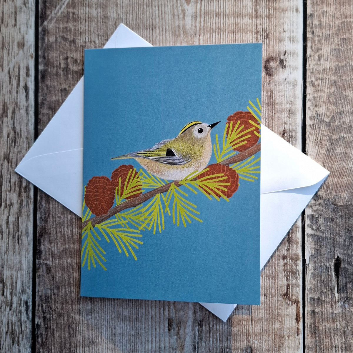 Goldcrest Greeting Card