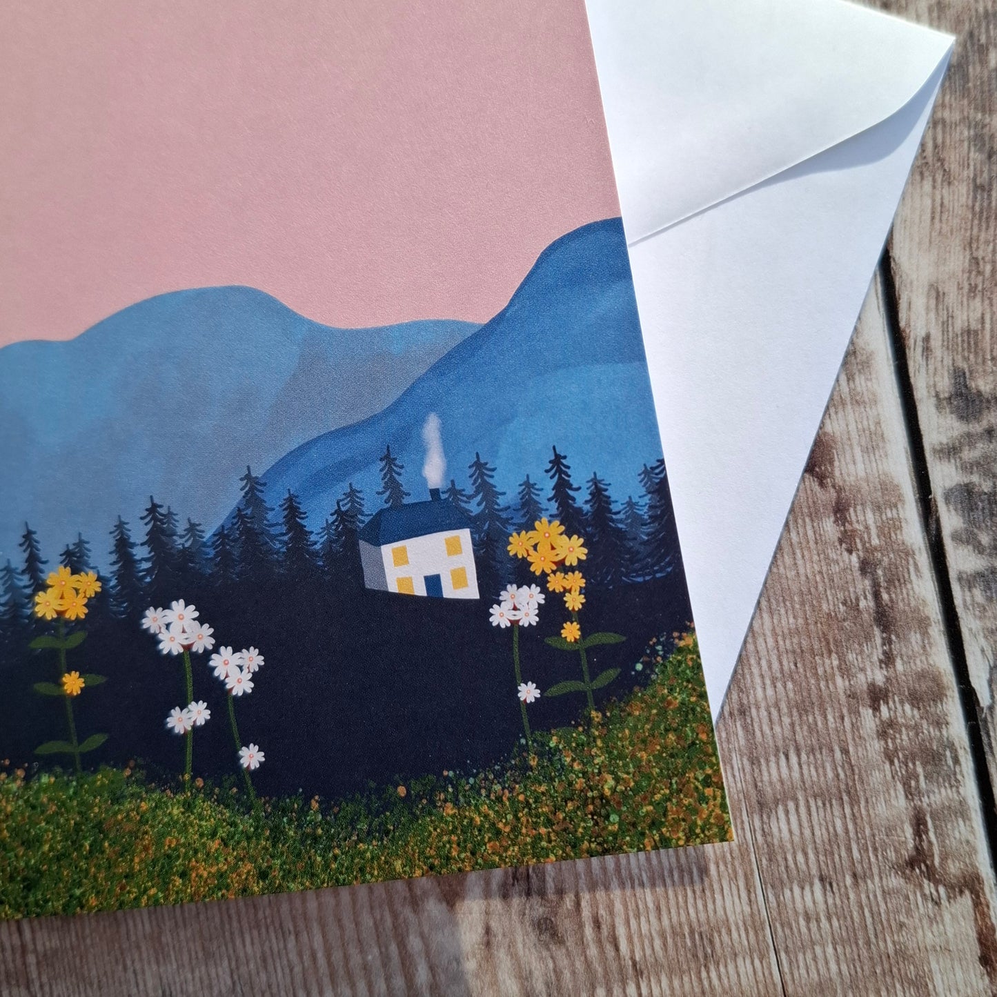 Spring Cottage Greeting Card