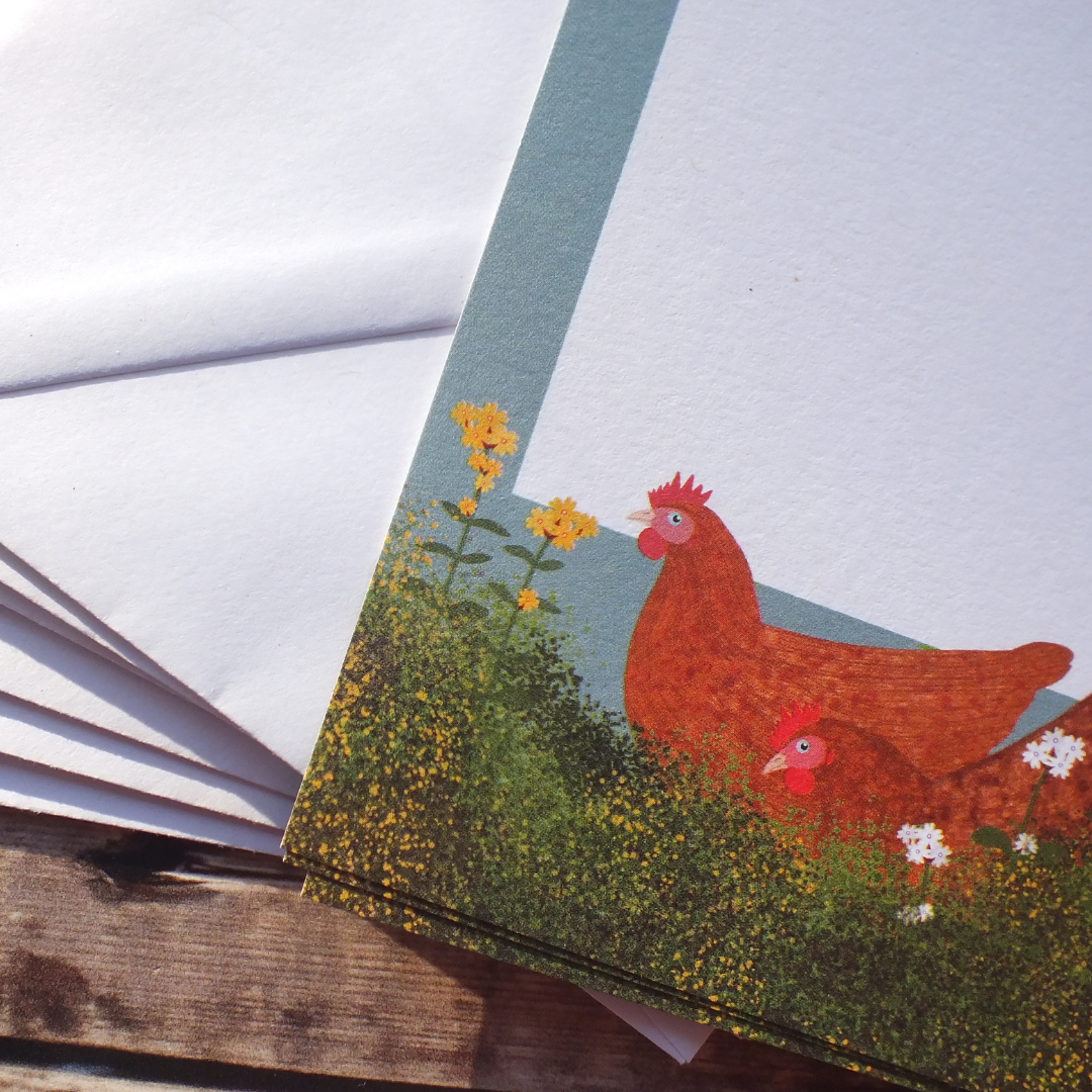 Hens and Ducks Mini Notes Writing Set