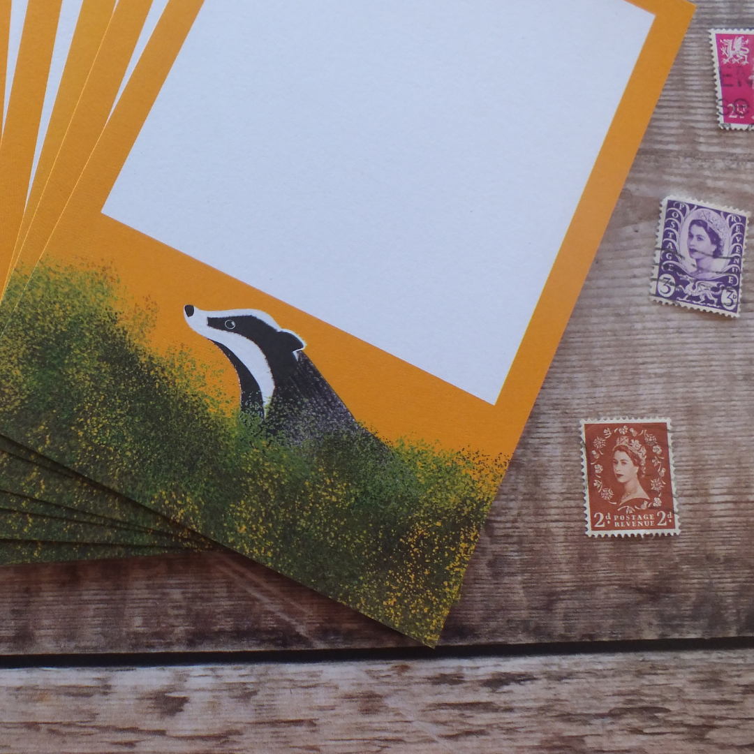 Sunset Badger Mini Notes Writing Set