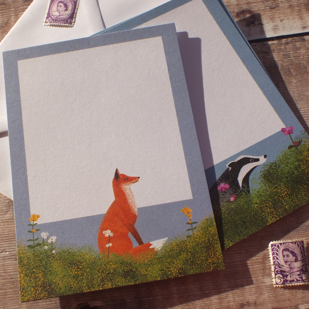 Meadow Fox and Badger Mini Notes Writing Set