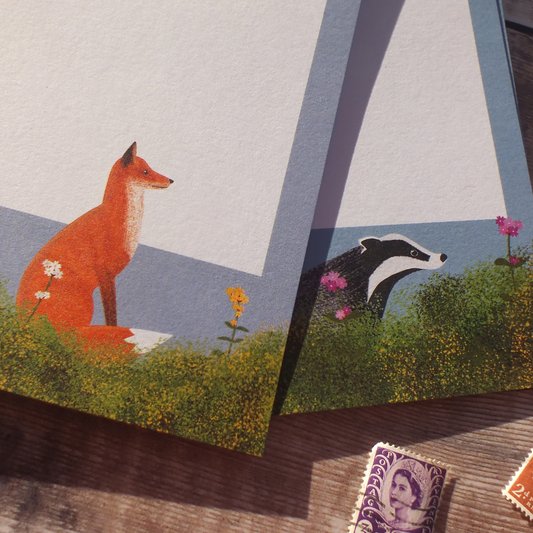 Meadow Fox and Badger Mini Notes Writing Set