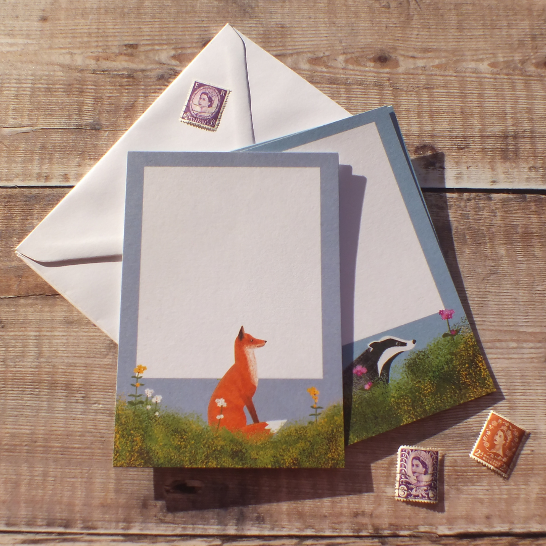 Meadow Fox and Badger Mini Notes Writing Set