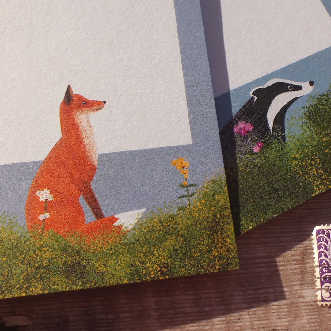 Meadow Fox and Badger Mini Notes Writing Set