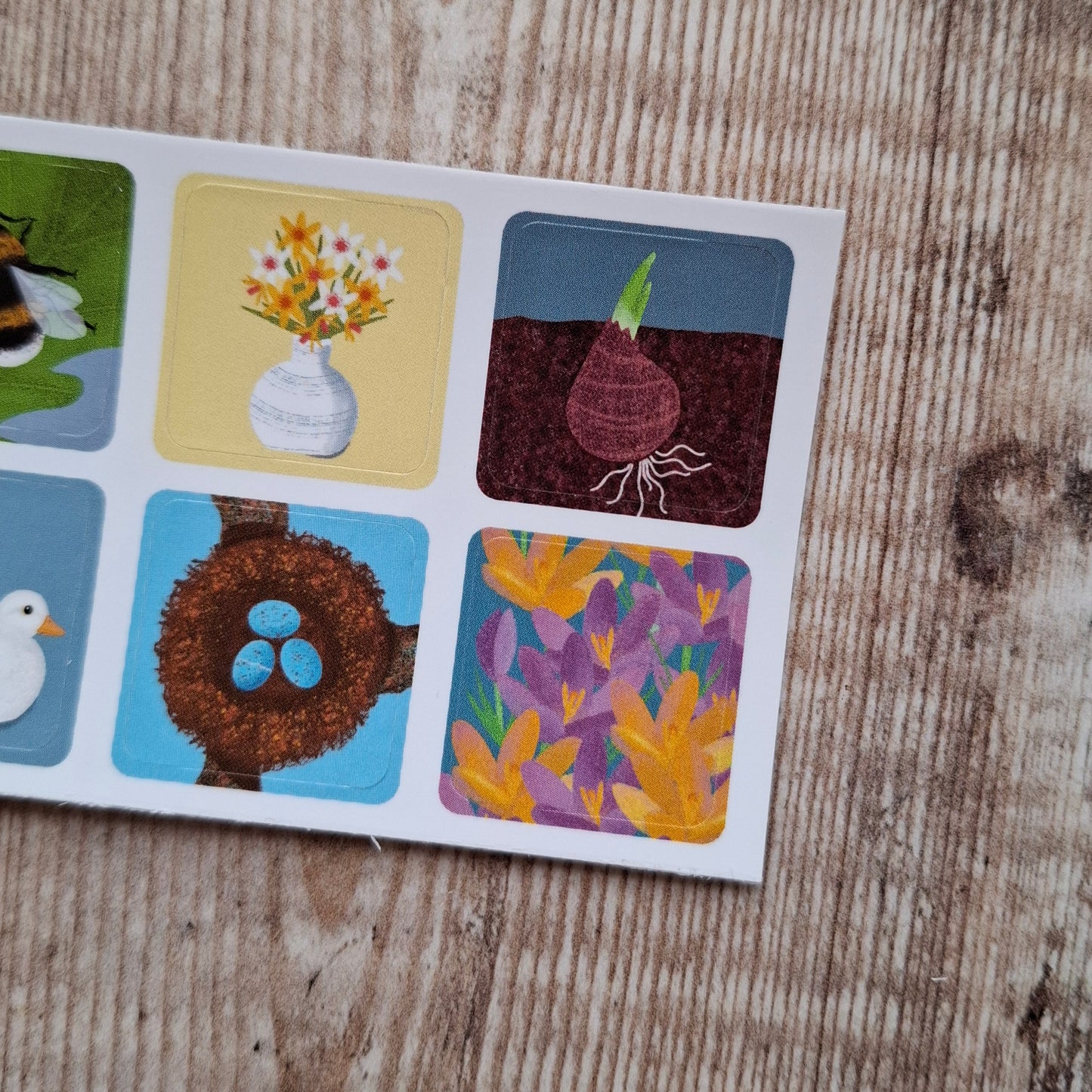 Spring Envelope Stickers - Set of 6