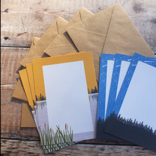 Meteor and Pond Mini Notes Writing Set