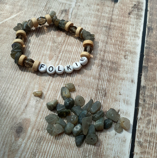 Folkie Labradorite Friendship Bracelet Kit