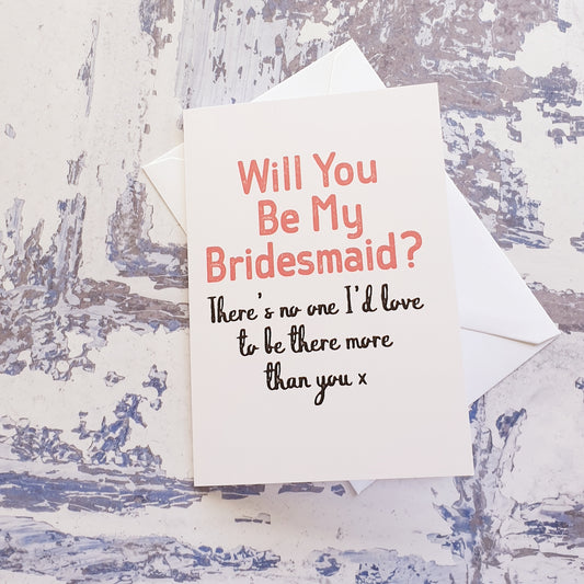 Bridesmaid's Invitation Card