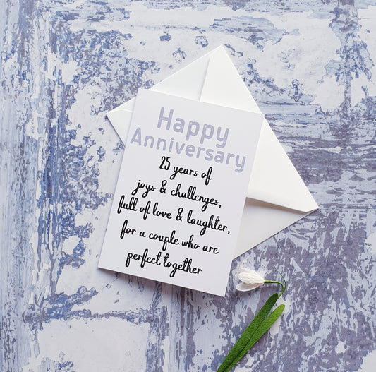 Wedding Anniversary Numbered Greeting Cards