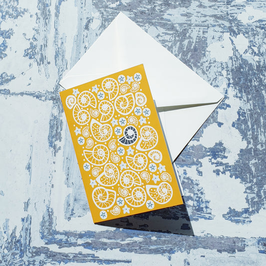 Fossil Beach Notelet Cards