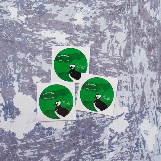 Lapwing 38mm Vinyl Sticker