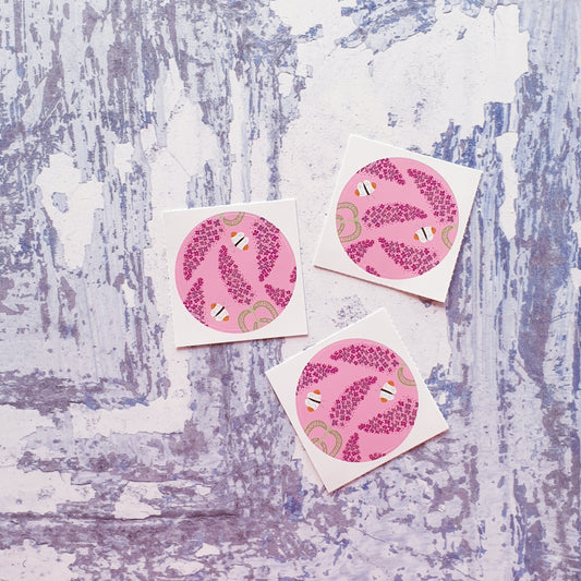 Buddleia Love 38mm Vinyl Sticker