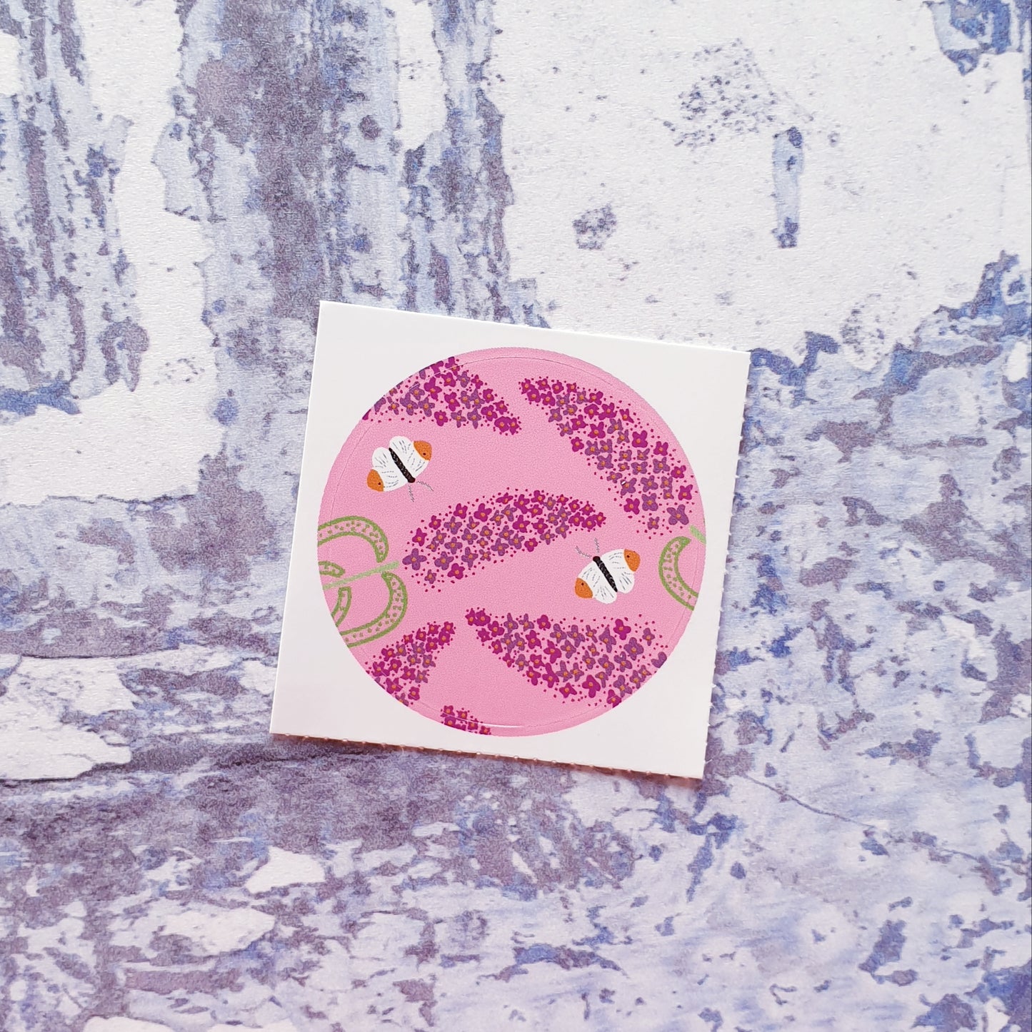 Buddleia Love 38mm Vinyl Sticker