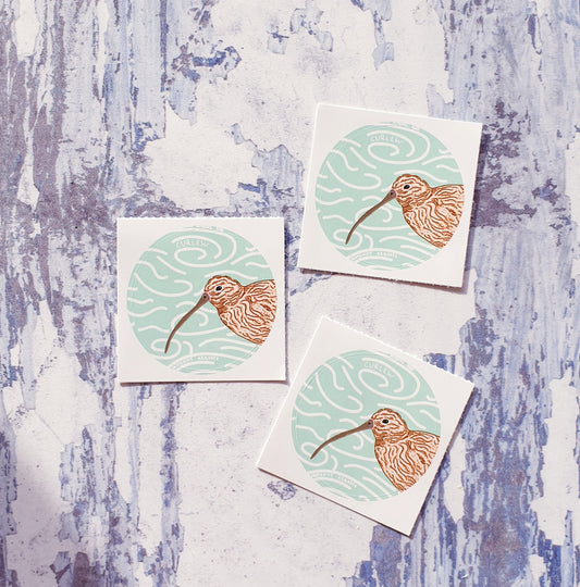 Curlew 38mm Vinyl Sticker