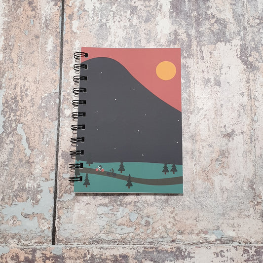 Peaks - pink sky Notebooks