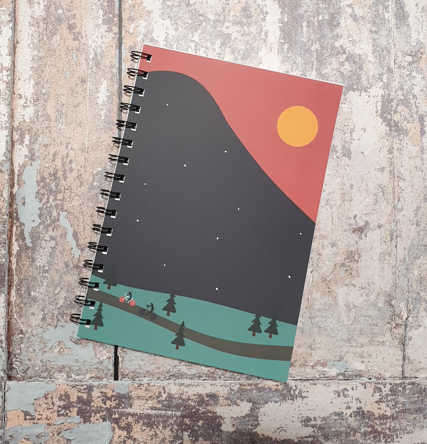 Peaks - pink sky Notebooks