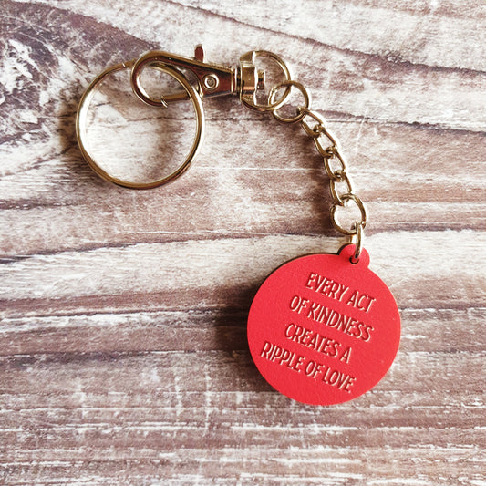 Every Act of Kindness Wooden Keyring