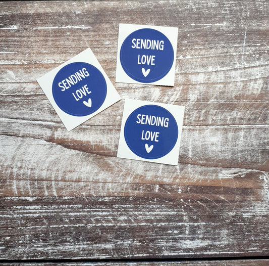 Sending Love 38mm Vinyl Sticker