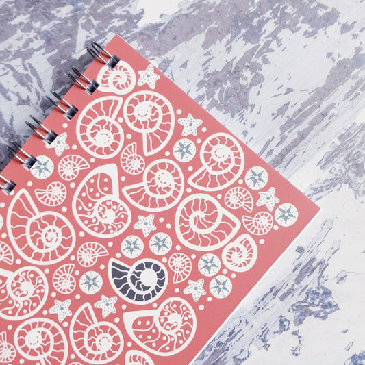 Fossil Beach - Pink Notebooks