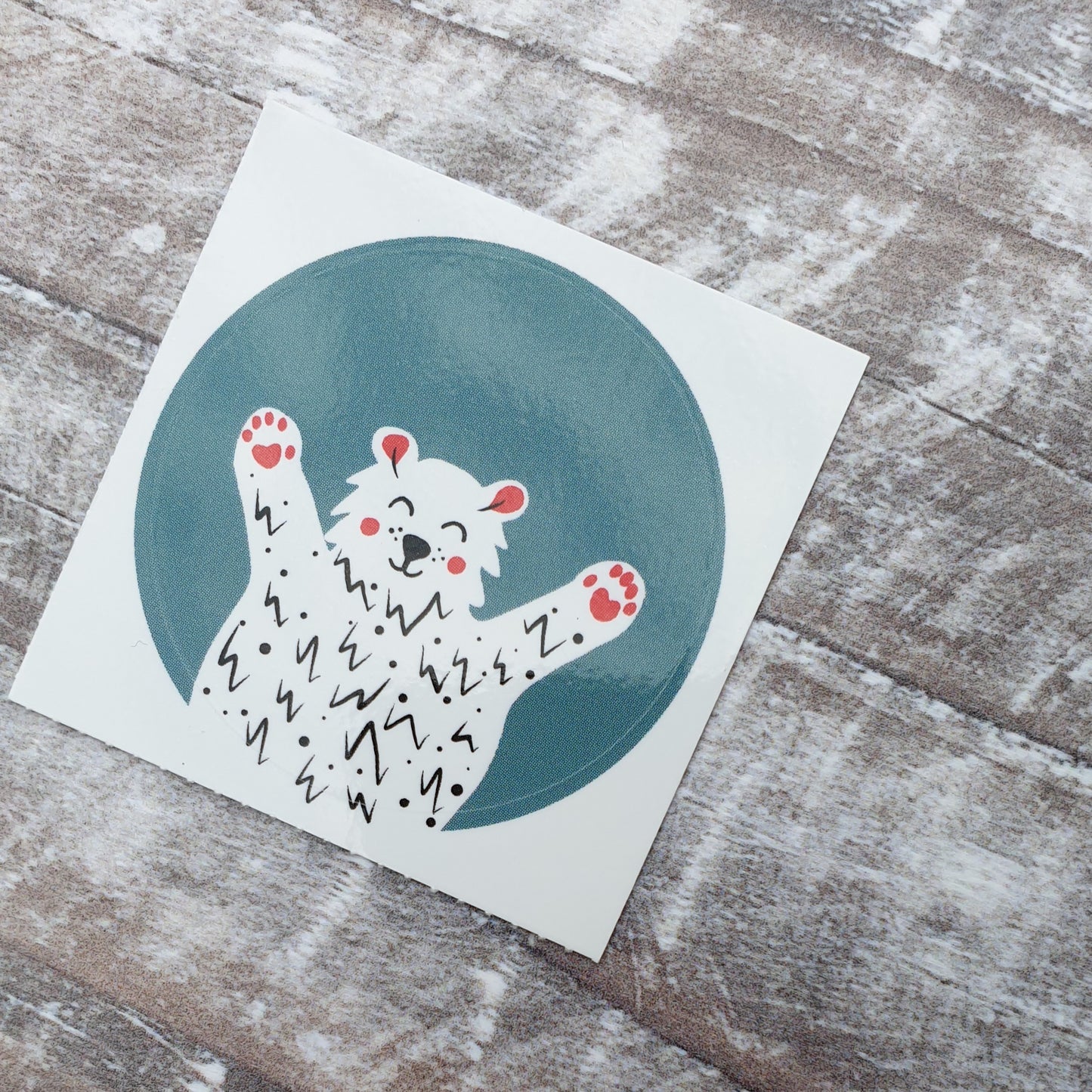 Polar Bear 38mm Vinyl Sticker