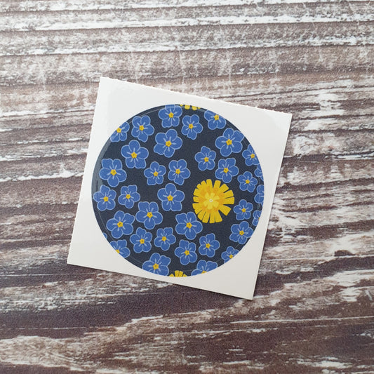 Forget Me Not 38mm Vinyl Sticker