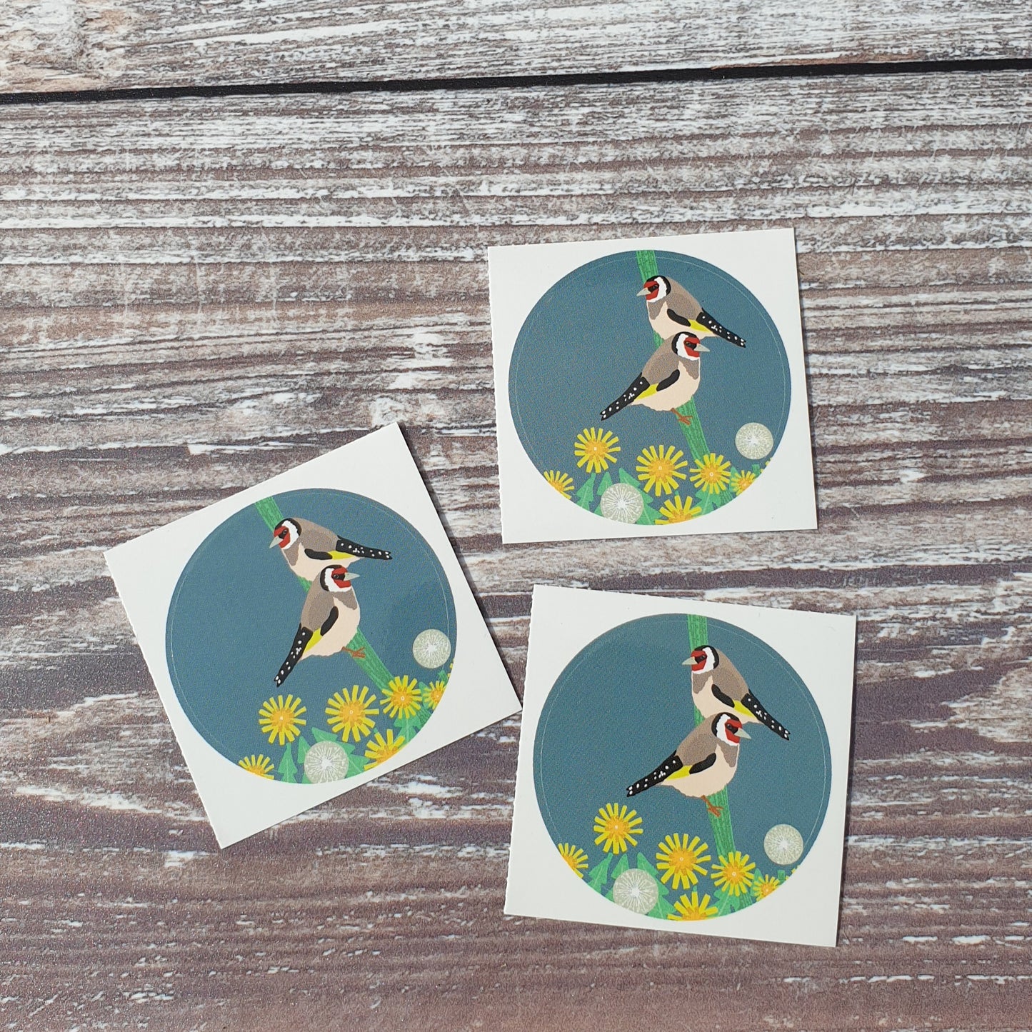Goldfinches 38mm Vinyl Sticker