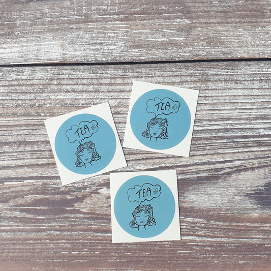 Dreaming of Tea 38mm Vinyl Sticker