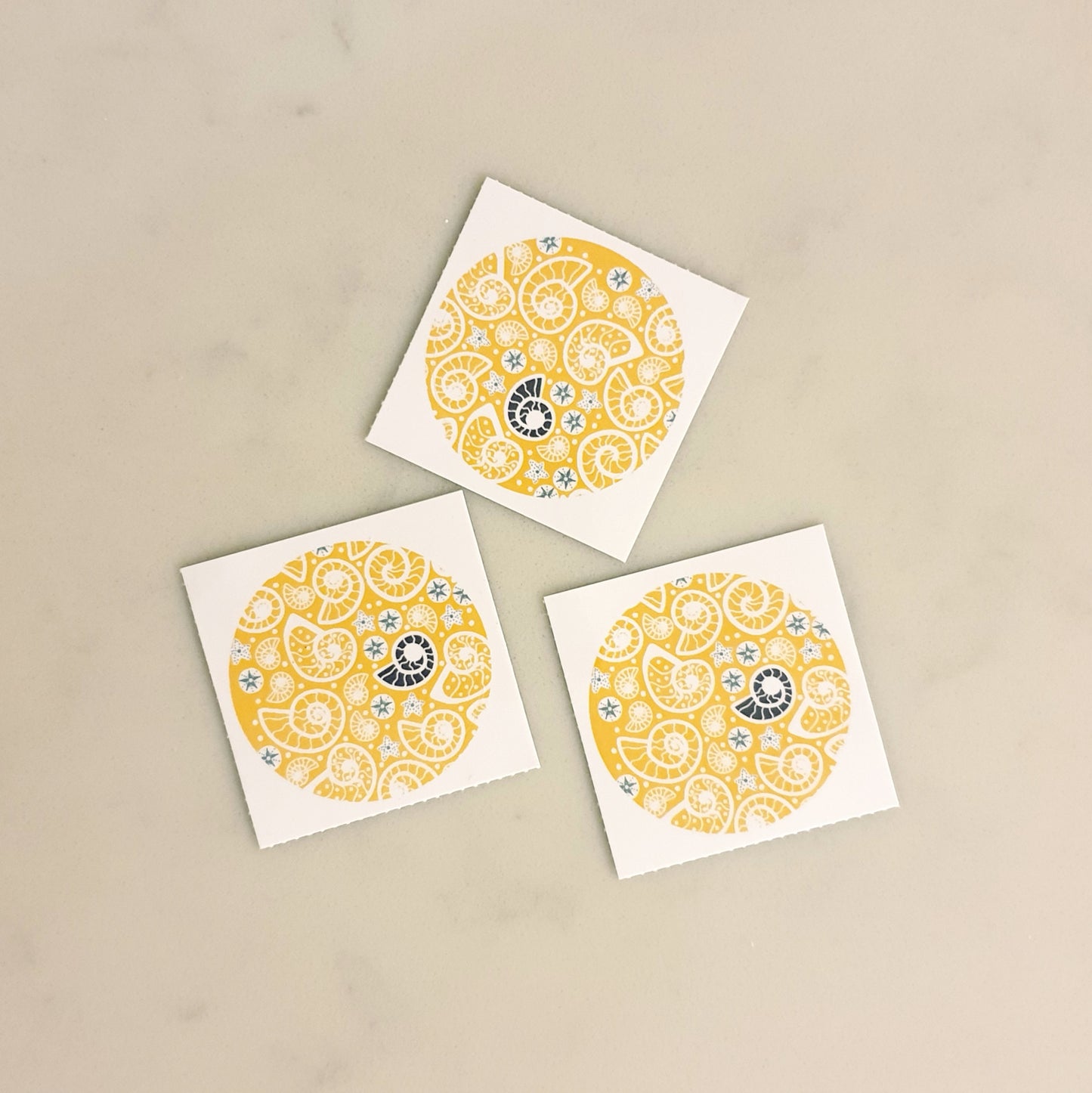 Fossil Beach 38mm Vinyl Stickers