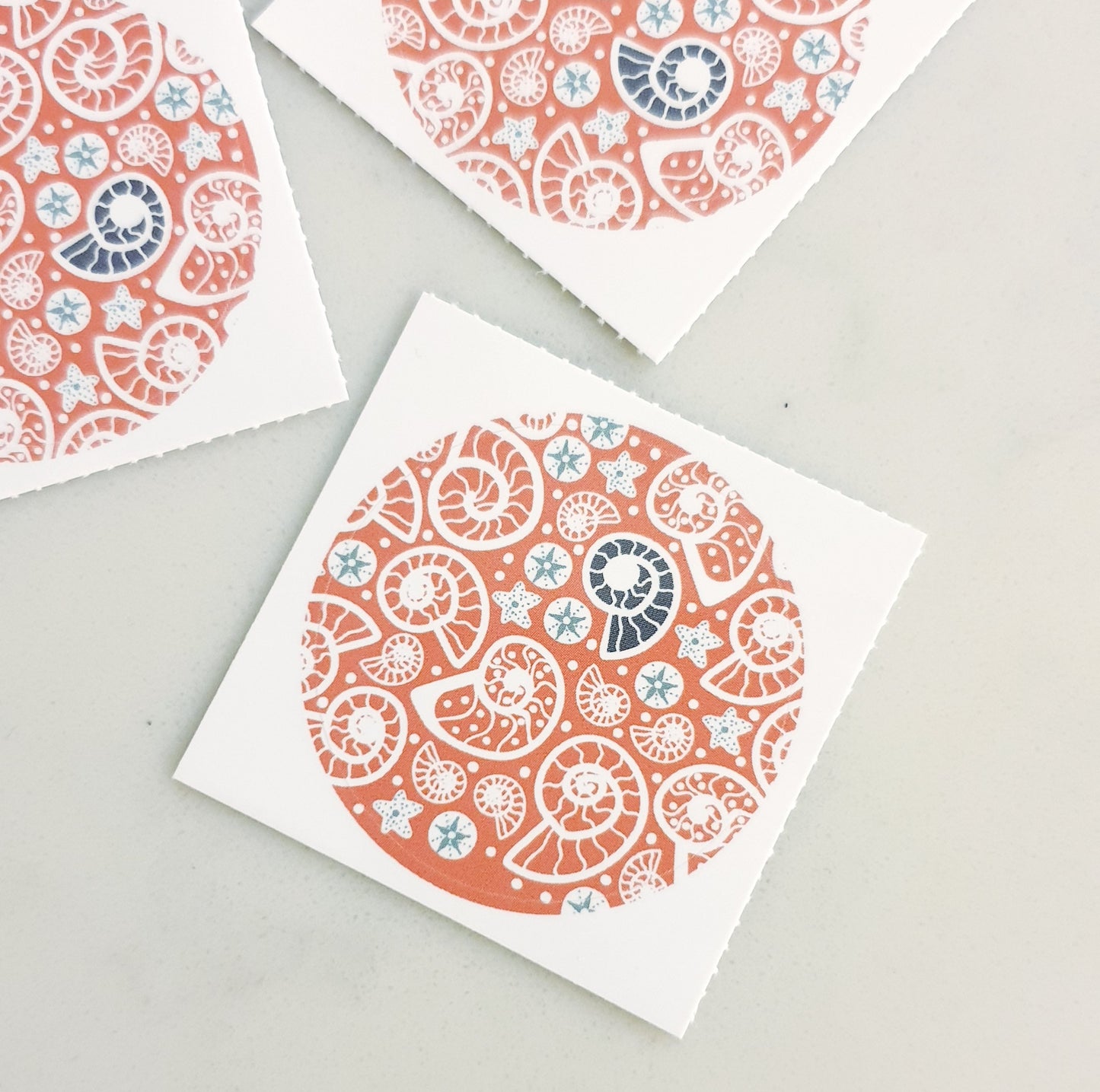 Fossil Beach 38mm Vinyl Stickers
