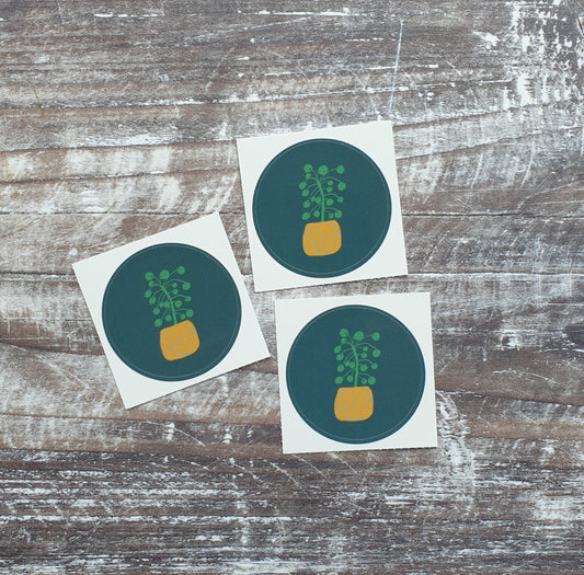 Pilea 38mm Vinyl Sticker