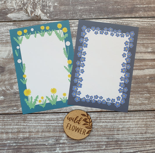 Wildflowers Gift Note - Set of 4