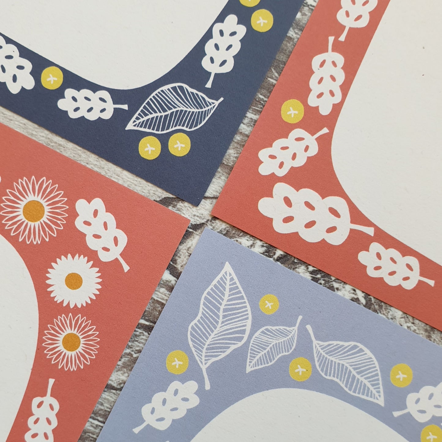 Botanical Gift Note - Set of 4