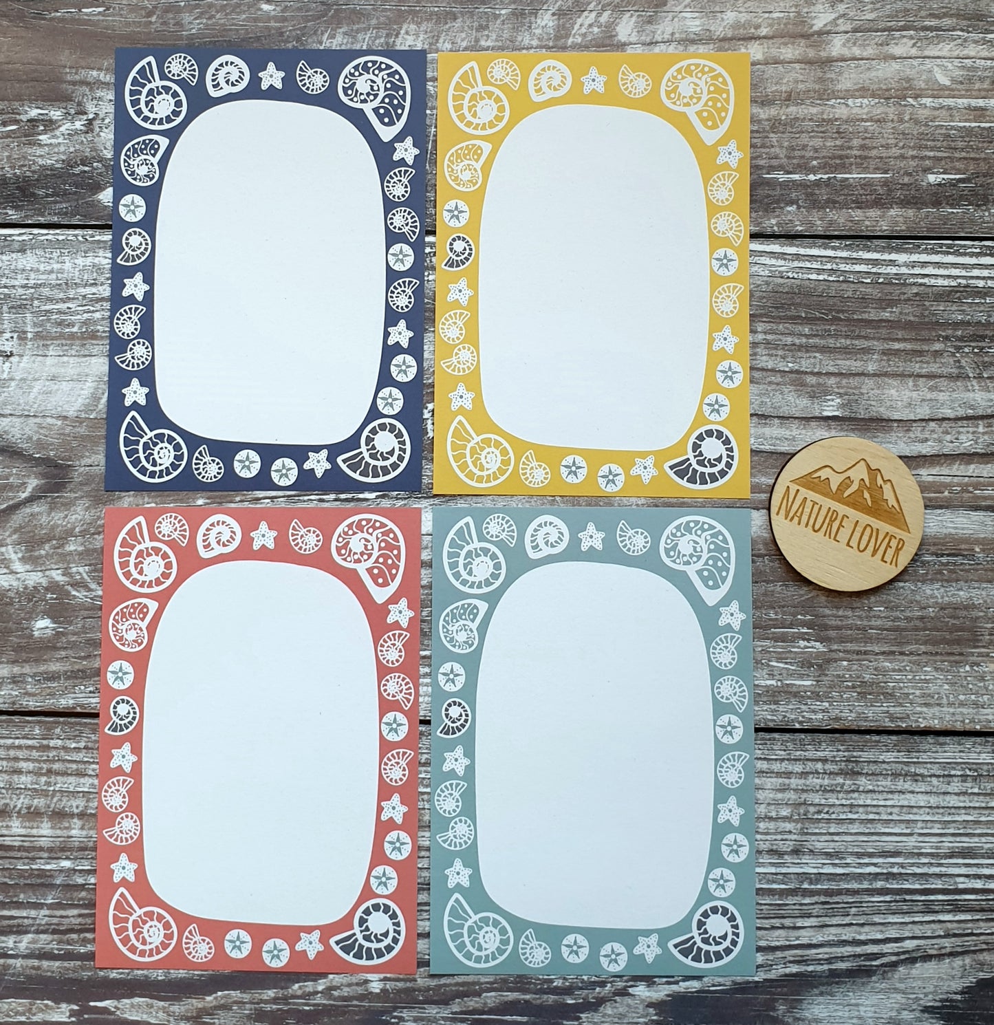 Fossil Beach Gift Note - Set of 4