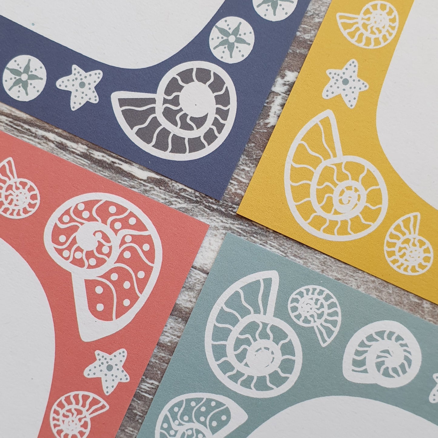 Fossil Beach Gift Note - Set of 4